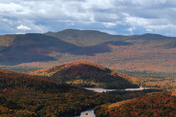 landscape with mountains and clouds