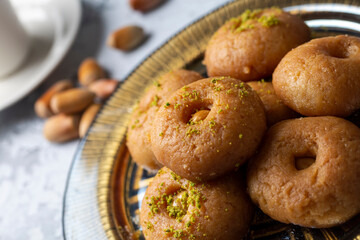Traditional delicious Turkish dessert (Turkish name; Sekerpare)