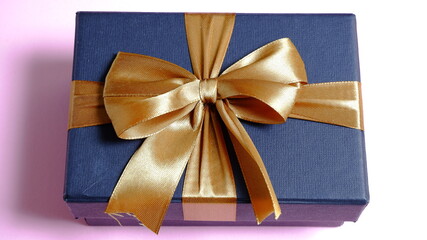 gift box isolated on a white background. negative space. Valentine template. copy space. Christmas and new year concept. Valentine concept.