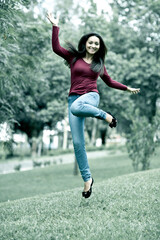 Young mexican woman outdoors