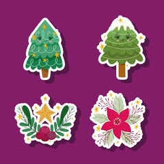 christmas trees kawaii