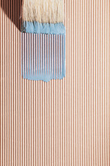 Torn pieces of packaging cardboard