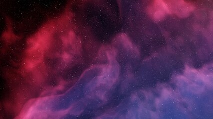 Planetary nebula in deep space. Abstract colorful background 3d render