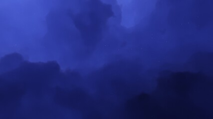 Planetary nebula in deep space. Abstract colorful background 3d render