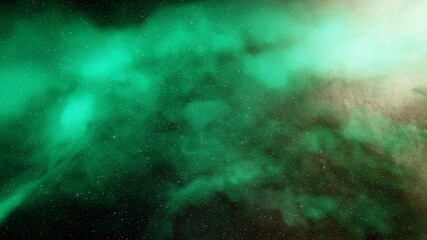 Planetary nebula in deep space. Abstract colorful background 3d render