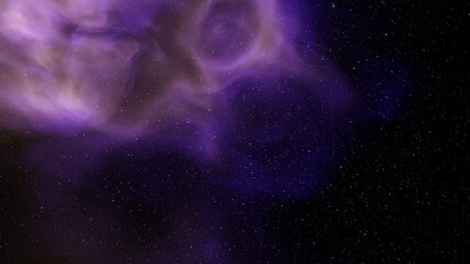 Planetary nebula in deep space. Abstract colorful background 3d render