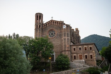Fototapeta premium The Sant Joan les Fonts monastery girona