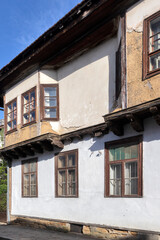 Fototapeta na wymiar Street and Nineteenth Century Buildings in Tryavna, Bulgaria