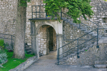 Entrance of the Trsat castle in Rijeka Croatia