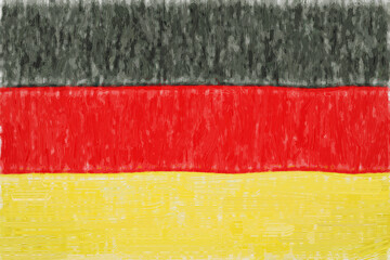 Obraz premium germany painted flag