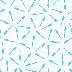 Vector white cake spatula simple seamless repeat pattern with canvas background 03. Perfect for fabric, scrapbooking and wallpaper projects.