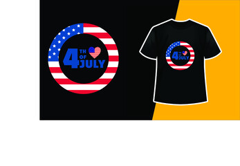 4th Of July  T-Shirt Design
