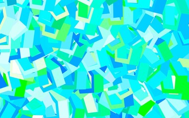 Light Blue, Green vector texture with colorful hexagons.