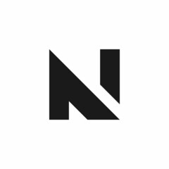 North Initials N Simple Logo