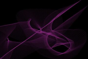 Abstract network background lines. Abstract futuristic with connection lines on black background