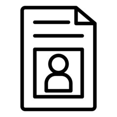 Document Flat Icon Isolated On White Background