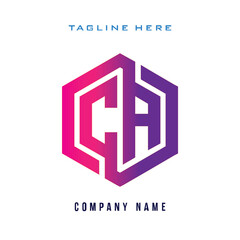 CA  lettering logo is simple, easy to understand and authoritative