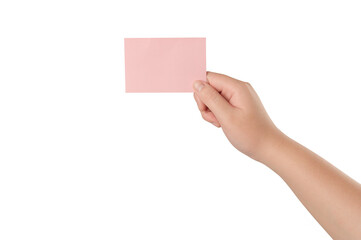 Obraz premium Hand holding a blank business card