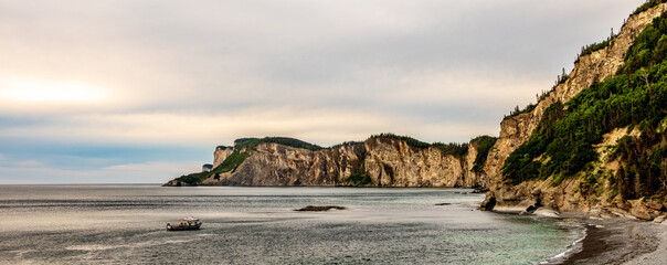 sunrise in Forillon National Park