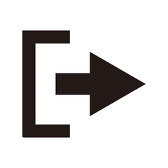 exit symbol. close vector icon. exit icon sign