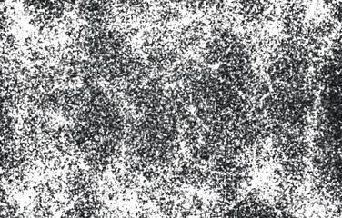 Grunge black and white pattern. Monochrome particles abstract texture. Background of cracks, scuffs, chips, stains, ink spots, lines. Dark design background surface.