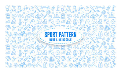 Sport Doodle Element, Sport Pattern Doodle, Hand Draw Doodle Sport, Sport Icon Set Outline
