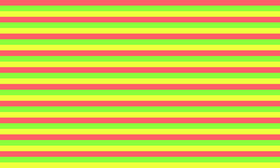Simple seamless striped pattern, straight horizontal lines, orange,  green and yellow texture, vector background
