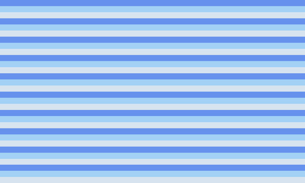 Simple seamless striped pattern, straight horizontal lines, blue texture, vector background