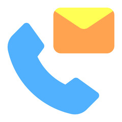 message call icon illustration