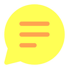 speech bubble icon illustration