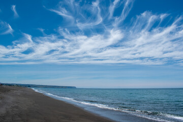 Summers Day, Beach (Awesome Clouds) - Hawkes Bay, New Zealand