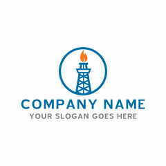 Fototapeta na wymiar gas and oil logo , industrial logo