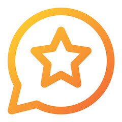 favorite chat icon illustration