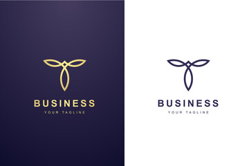 Initial Letter T Logo For Business or Media Company.