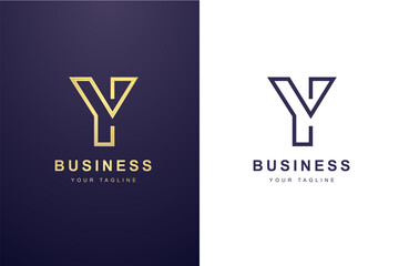 Initial Letter Y Logo For Business or Media Company.