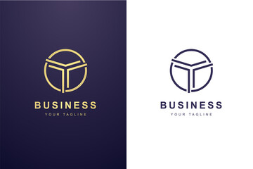 Initial Letter T Logo For Business or Media Company.