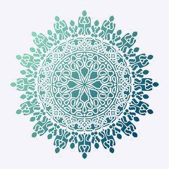 Mandala colorful background design template