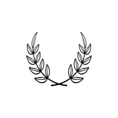 leaf branch graphic design template vector