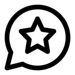 favorite chat icon illustration