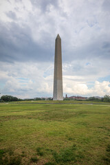 Washington DC, USA - August 22 2021: Washington Monument during summer. the pencil.