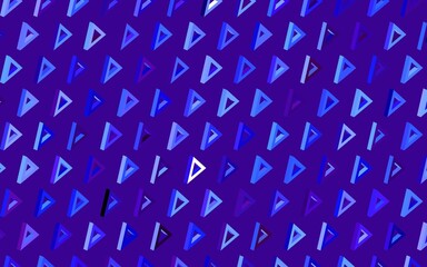 Dark Blue, Red vector background with triangles.
