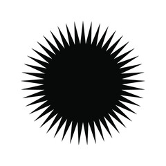 Sun icon, vector flat style, summer style. vector illustration