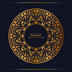 Luxury mandala background with golden style. decorative mandala for print, flyer, banner.