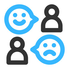 Obraz premium emoji chat icon illustration