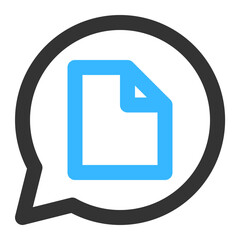 chat file icon illustration