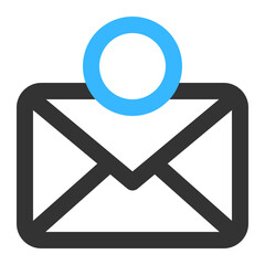 message notification icon illustration
