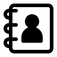 contact book icon illustration