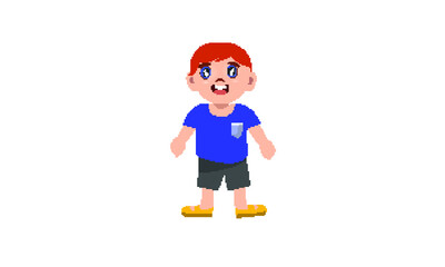 Australian boy smiling