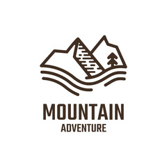 Illustration vector graphic of Mountain Adventure, good for logo design