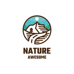 Illustration vector graphic of Nature, good for logo design